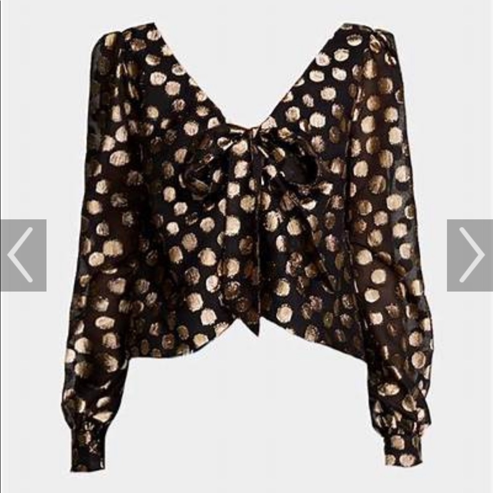 for love and lemons lottie tie front top